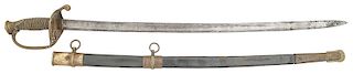 Unmarked U.S. Model 1850 Foot Officer's Sword Attributed to Lt. Lemie Duval Co. D 2nd Ky Regt.