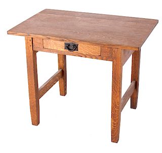 Early Mission Arts & Crafts Oak Occasional Table