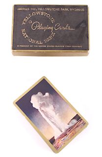 1935 Yellowstone Haynes Souvenir Playing Cards