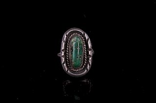 Old Pawn King's Manassa Turquoise Ring