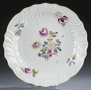 Large Meissen floral bowl.