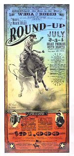 Black Hills Round-up Rodeo Poster Bob Coronato