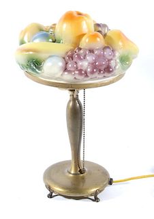Pairpoint Puffy Fruit Table Lamp