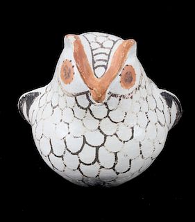 Acoma Polychrome Pottery Owl Figure Effigy c. 1900
