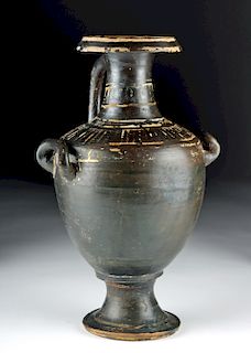 Large Greek Gnathian Pottery Hydria