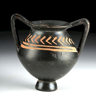 Miniature Greek Xenon Bichrome Pottery Amphora