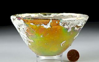 Hellenistic Amber Glass Mastoid Cup