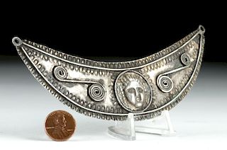 Roman Silver Pectoral with Minerva - 39.7 grams