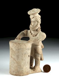 Colima Pottery Whistle in the Form of a Drummer