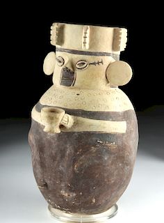 Large Chancay Pottery China Anthropomorphic Jar