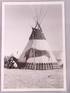 Blackfeet Tepee Original Photograph Browning MT