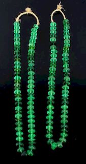 "Anna Green" Vaseline Trade Beads