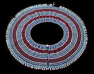 Sioux Fully Beaded Women's Seed Bead Collar C.1950