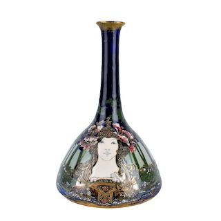 Amphora Turn Teplitz Long Neck Vase