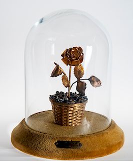 Cartier Sterling Woven Basket Figural Flower