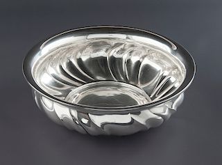Large 18th/19th C German .830 Sterling Silver Bowl