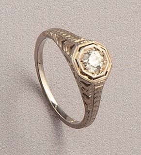 18K .25 Carat Diamond Ring