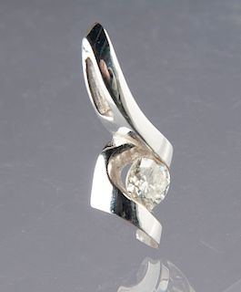14K .50 Carat Diamond Pendant
