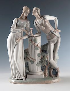 Lladro "Romeo & Juliet" #4750 Porcelain Group