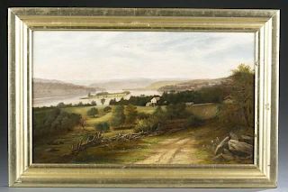 American landscape, O/c, 19th c.