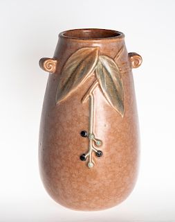 Weller Art Pottery Cornish Brown Vase