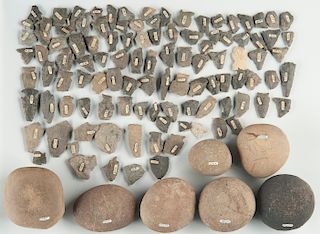 117 Pcs Native American Stone Tools
