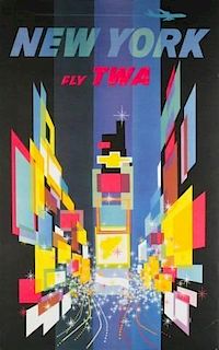 David Klein Poster of New York City for TWA