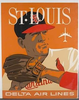 David Klein Poster: St. Louis for Delta Air Lines