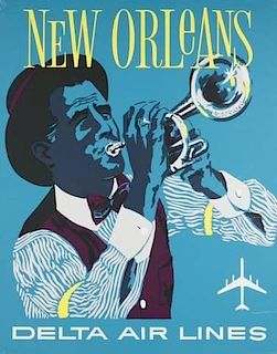 David Klein Poster of New Orleans for Delta.