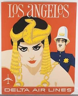 2 David Klein posters for Delta Air Lines.