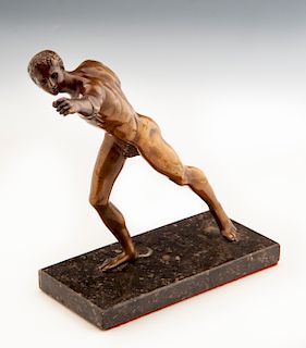 Bronze Figure after Borghesischer Fechter