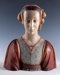Terra Cotta Bust of Renaissance Woman