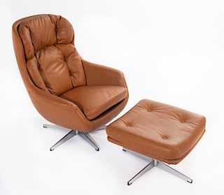 Selig Lounge Chair with Ottoman