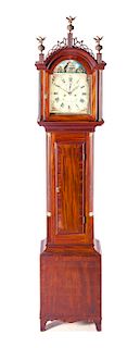 Simon Willard Rocking Ship Tall Case Clock