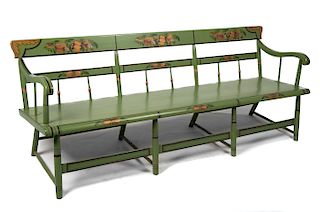 Painted Deacon's Bench