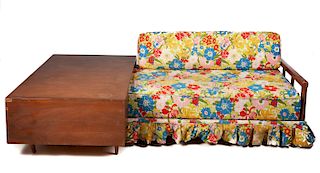 Mid Century Modern Daybed with Table