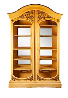 Mirrored Back Curio Cabinet