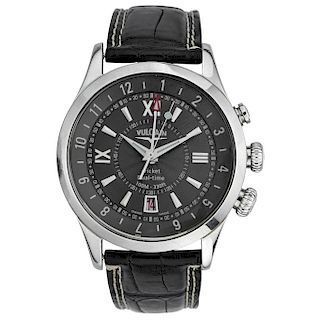 VULCAIN CRICKET DUAL - TIME REF. 110114.074 wristwatch.