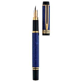 WATERMAN RHAPSODY LAPIS BLUE RIPPLE fountain pen.