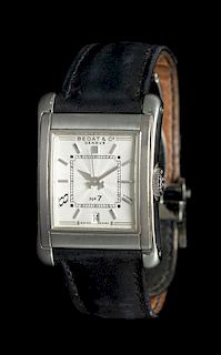 A Stainless Steel Ref. 728 'No. 7' Wristwatch, Bedat & Co.,