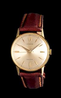 An 18 Karat Yellow Gold Ref. 8961 'Precision' Wristwatch, Rolex,