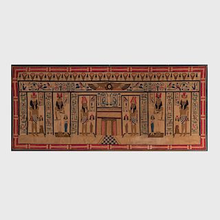 Two Egyptian Cotton Grand Tour Tapestries