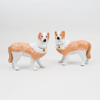 Pair of Staffordshire Models of Dogs