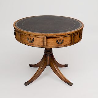 George III Mahogany Drum Table