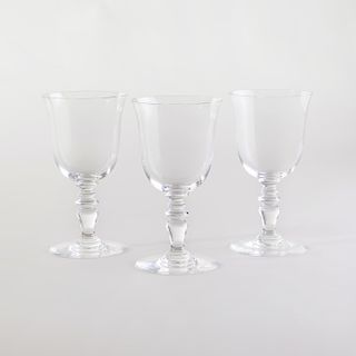 Set of Ten Baccarat Wine Glasses
