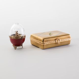 Two Fabergé Table Objects, of Recent Manufacture for Limoges 