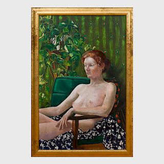Greta Thyssen (1927-2018): Seated Nude