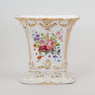 Paris Porcelain Rectangular Spill Vase