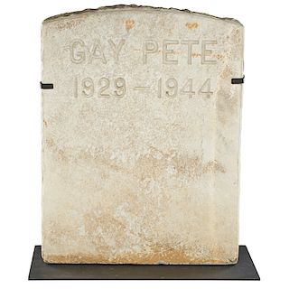 HEADSTONE FOR A HORSE