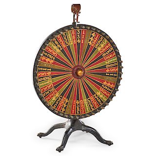 RARE "WHEEL OF CHANCE" TABLETOP CARNIVAL GAME